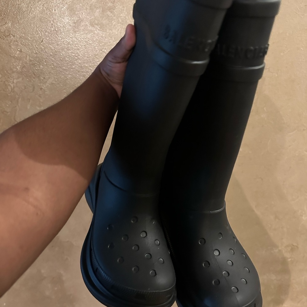 Balenciaga croc boots , size 36